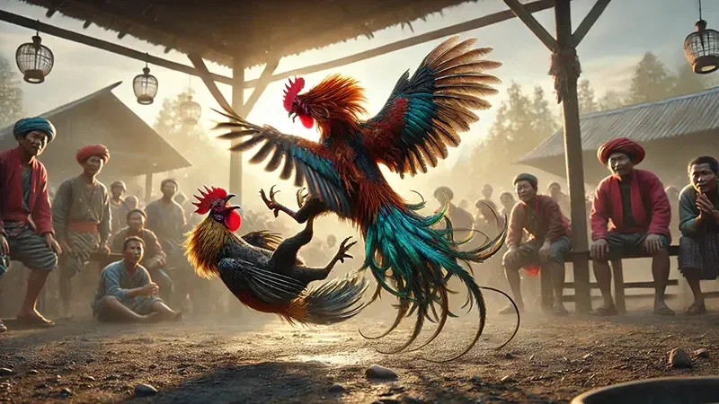 Ilustrasi arena permainan dengan kartu kategori hiburan
